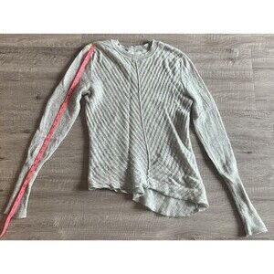 Le Kasha Sweater Womens 100% Cashmere Gray Long Sleeve Jumper Sz M Ribbed